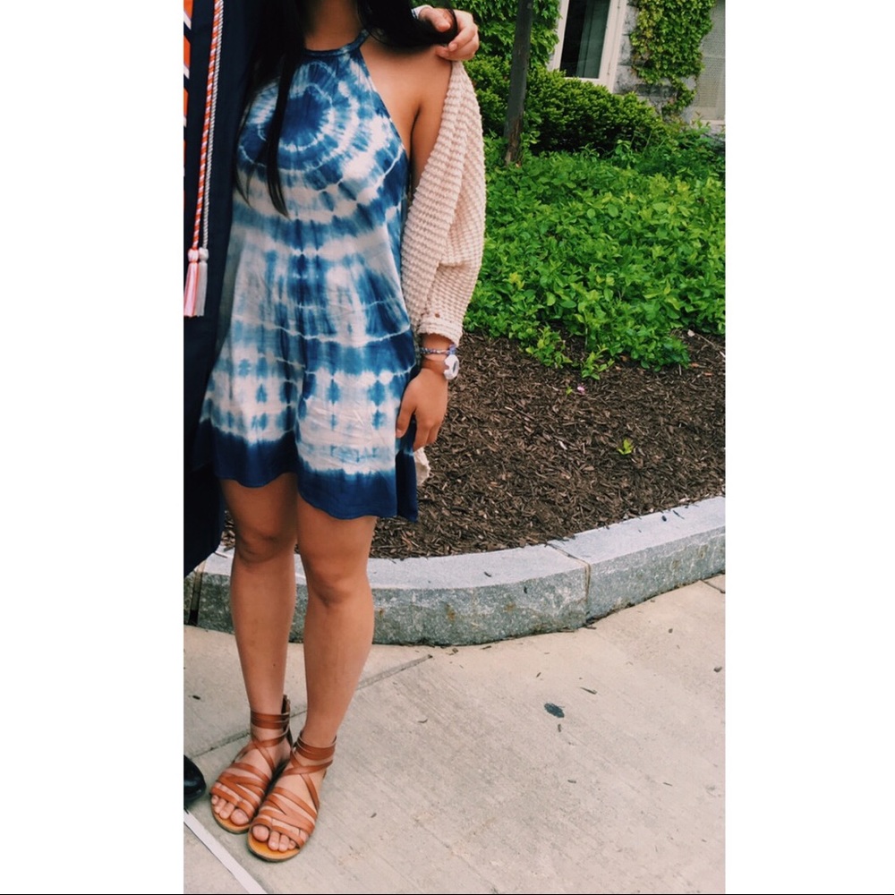American eagle tie dye halter dress